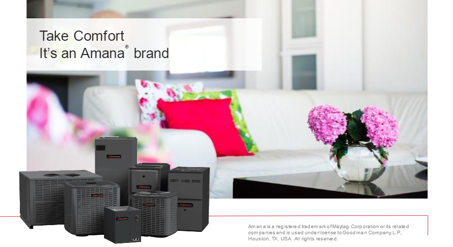 San Diego Heating and Air We Carry Amana Air Conditioners