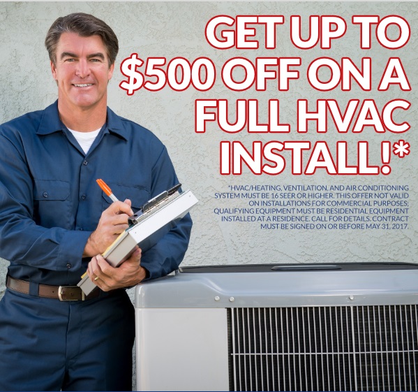 up to $500 off Hvac Install