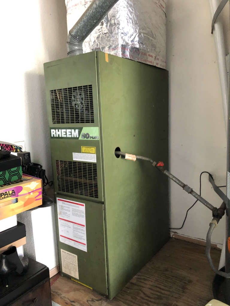 Old furnace that needs replaced