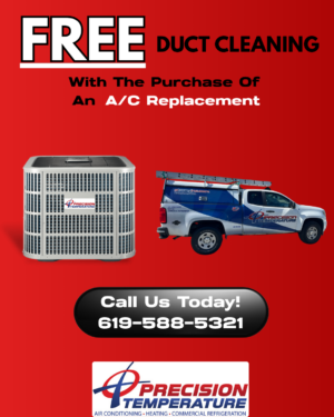 Free Duct Cleaning With The Purchase of An A/C Replacement